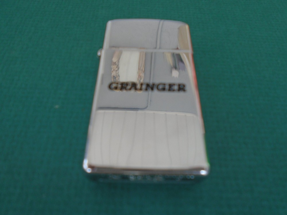 Zippo slim chrome Grainger lighter