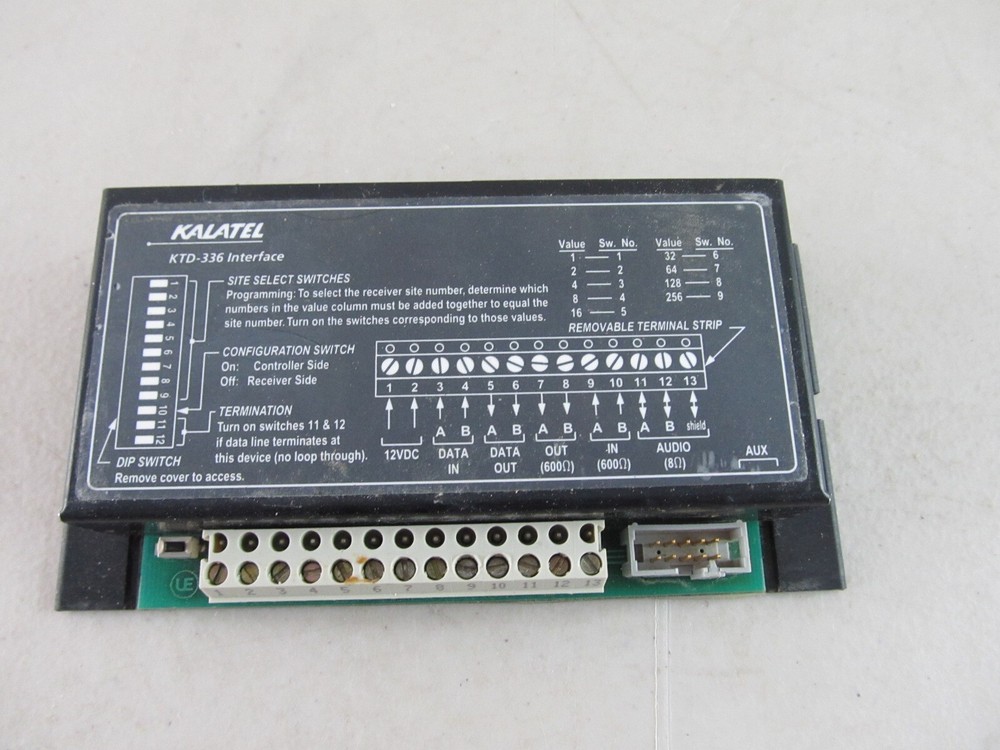 Kalatel KTD-336 Interface