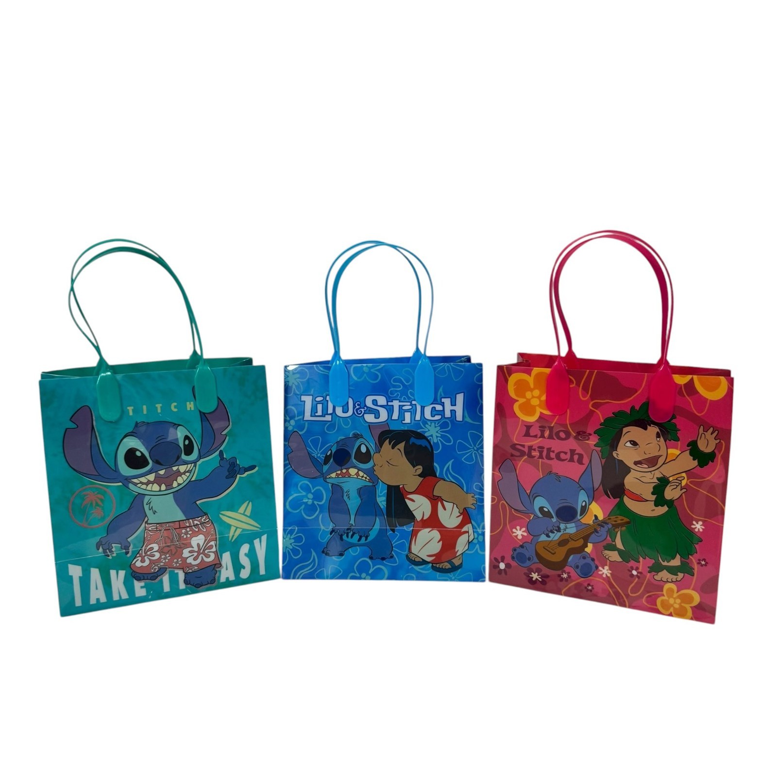 12PCS DISNEY LILO & STITCH Goodie Bag Party Favor Filler Small size 6" Bag