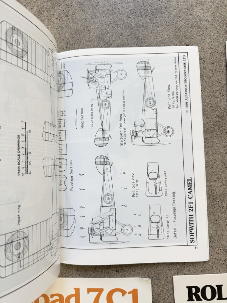 Windsock Datafiles Early WWI Aircraft Issues #5-8 & #37 technical drawings