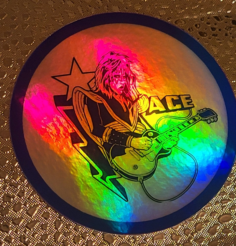 Space Ace Sticker Kiss Ace Frehley Guitarist Logo Holograph  Reflective 3 Inch