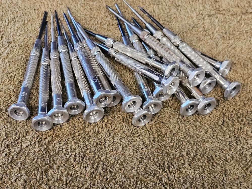 19 KD Precision Screwdriver Mini Driver Bit Slotted Set Changeable Tips USA
