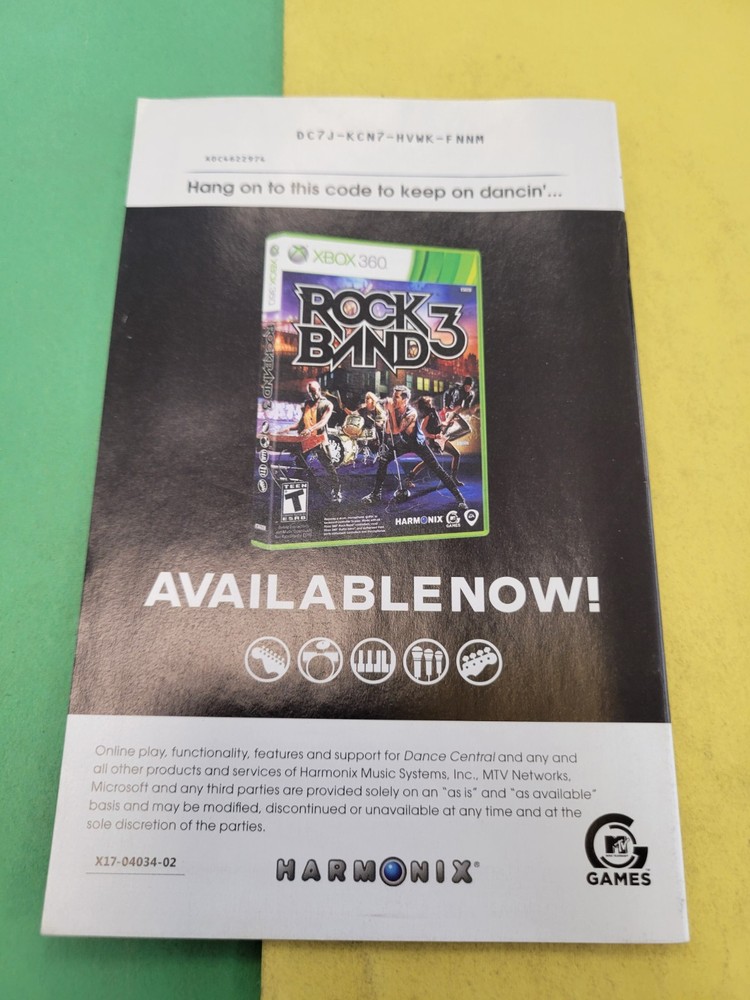 Dance Central | Xbox 360 | Manual
