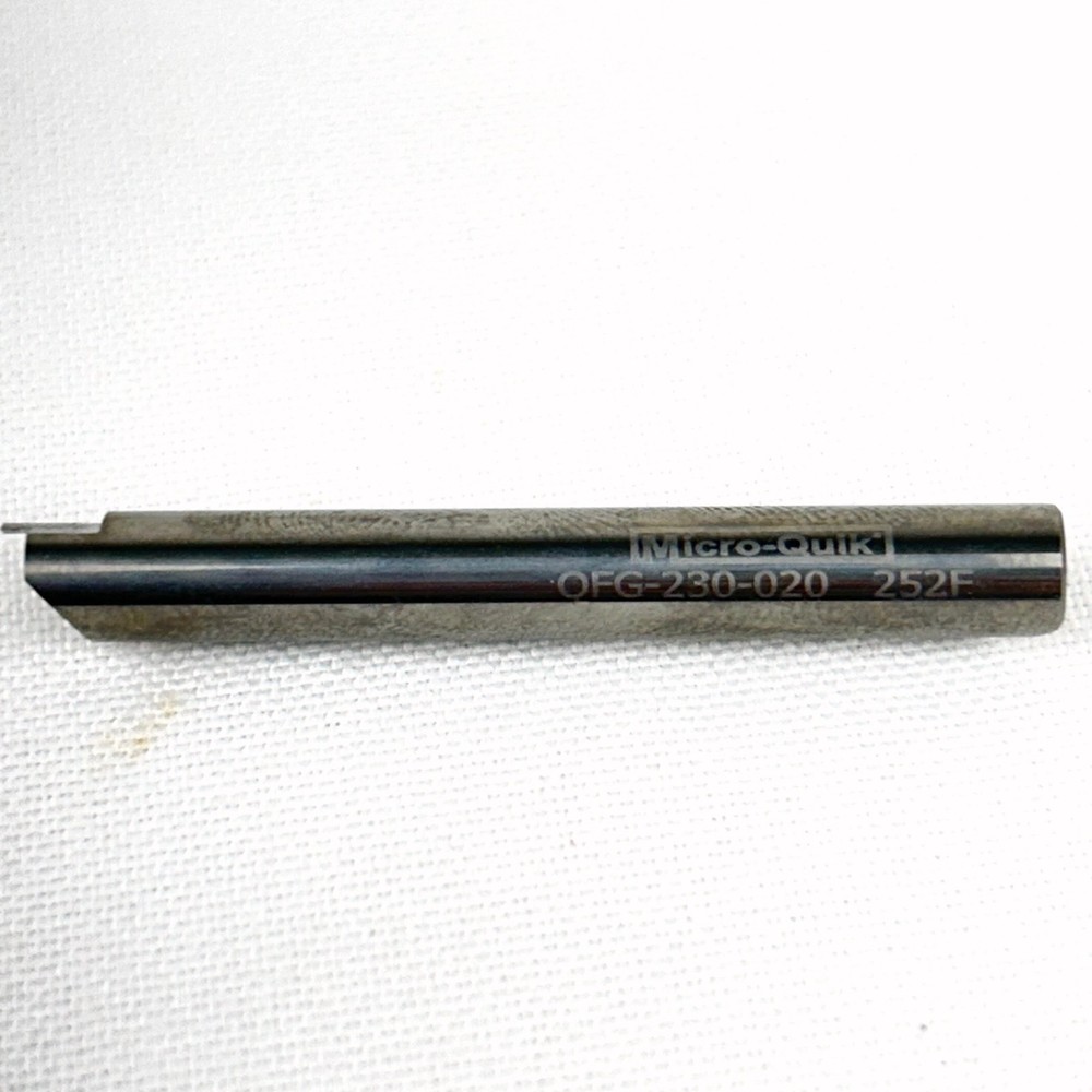 Micro 100 Super Carbide Quick Change Grooving Tool 1/2" Diameter 0.02" Width