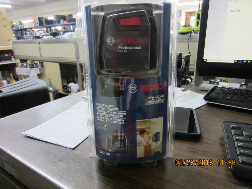 Bosch 30 Ft. Self-Leveling Cross-Line Laser  GLL 30