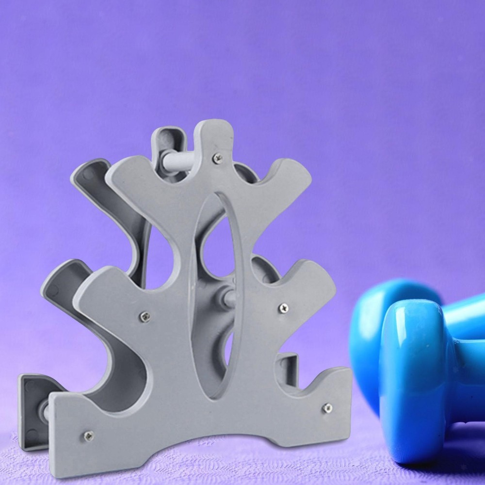 3 Tier Dumbbell Rack Stand Leaf Design Max 25kg Load