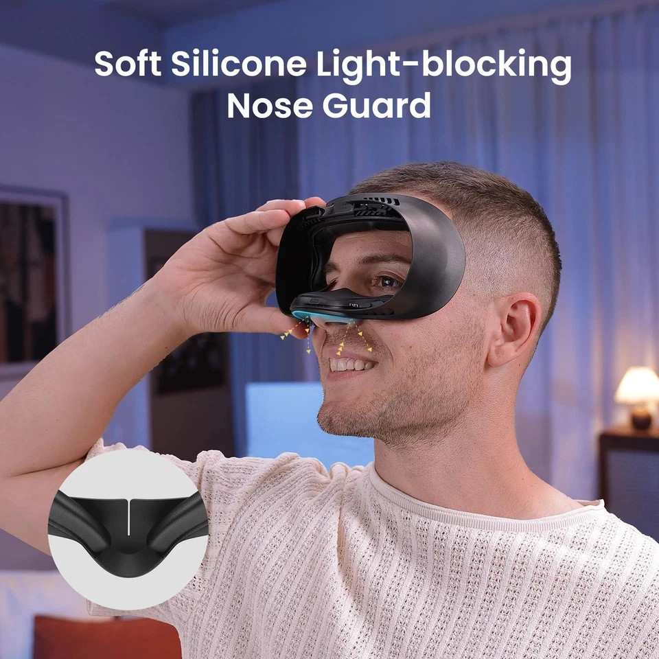 V4 Facial Interface Face Pads Compatible with Oculus/Meta Quest 3S, NOT Compa...