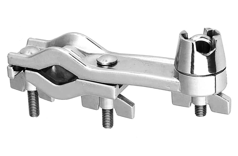 Clamp Boom Arm Mount Bracket Holder Musical Percussion Drum Set Accessory Silver