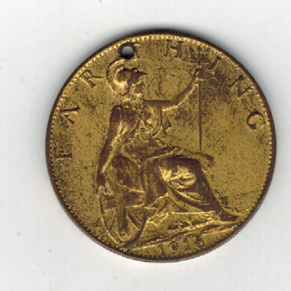 1916  British Farthing