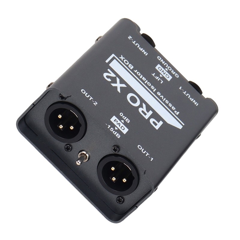 MAX2 Auditory Isolator Box 2CH Isolatation Blocks Electrical Interferences