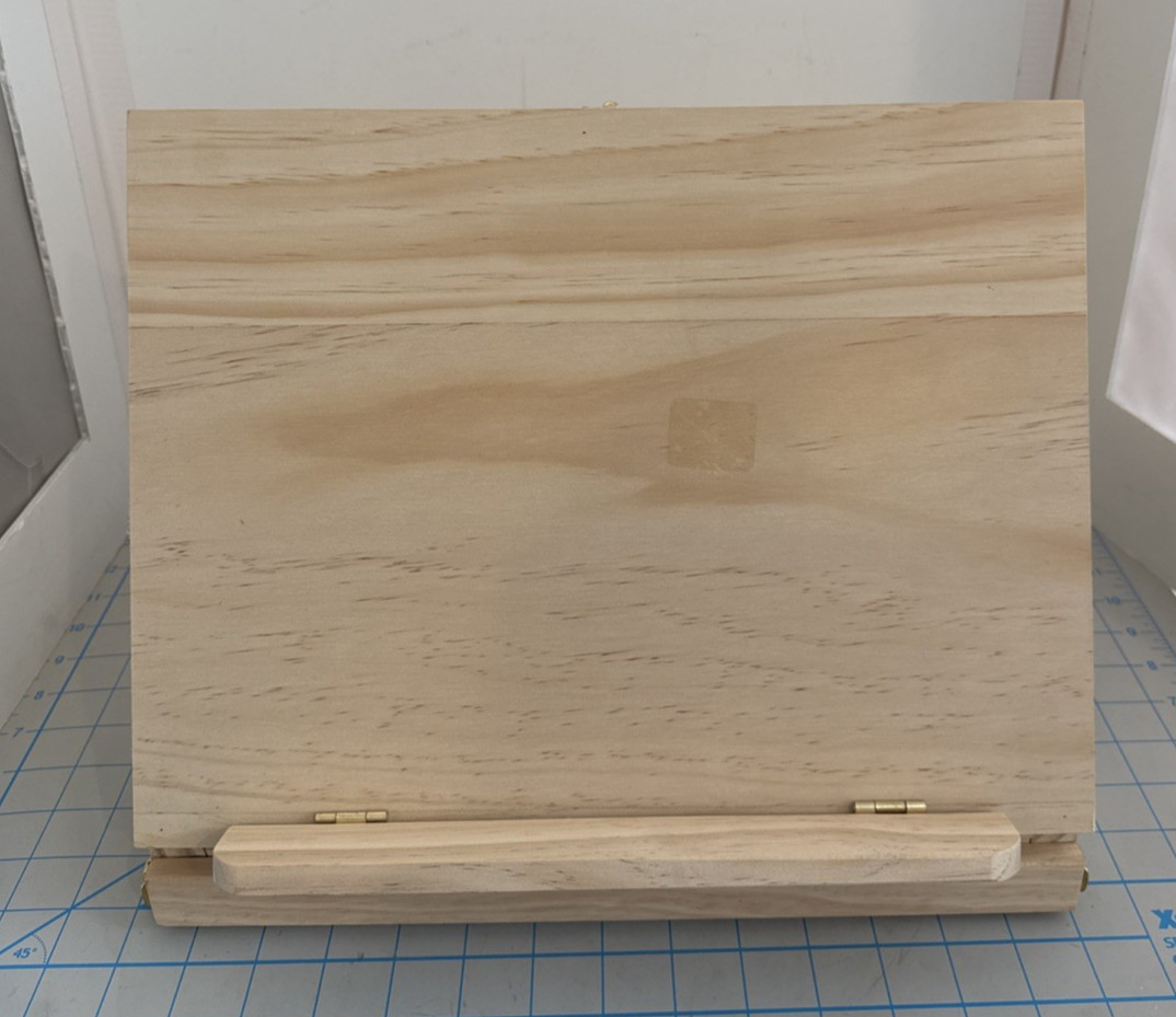 Solid Artist Wood Desk Table Easel Box, Storage Drawer, Art Paint Supplies