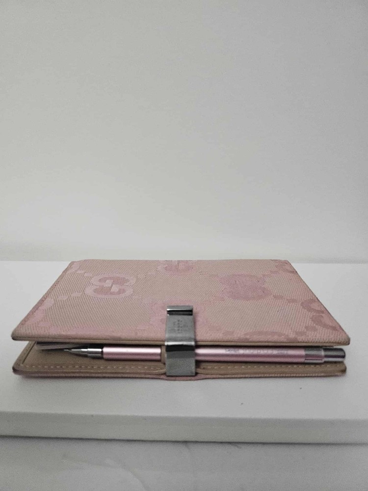 Authentic Gucci Blush GG Canvas Notebook