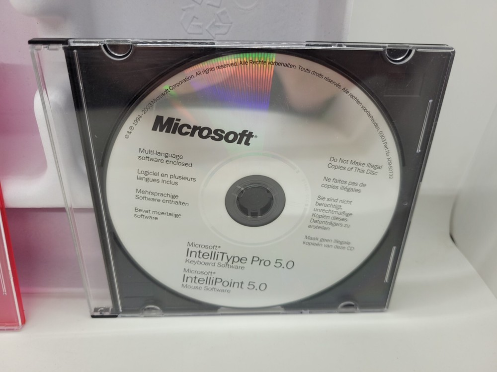 Microsoft Intelli Type Pro 5.0 CD Keyboard and Mouse PC Software. Disk Only.