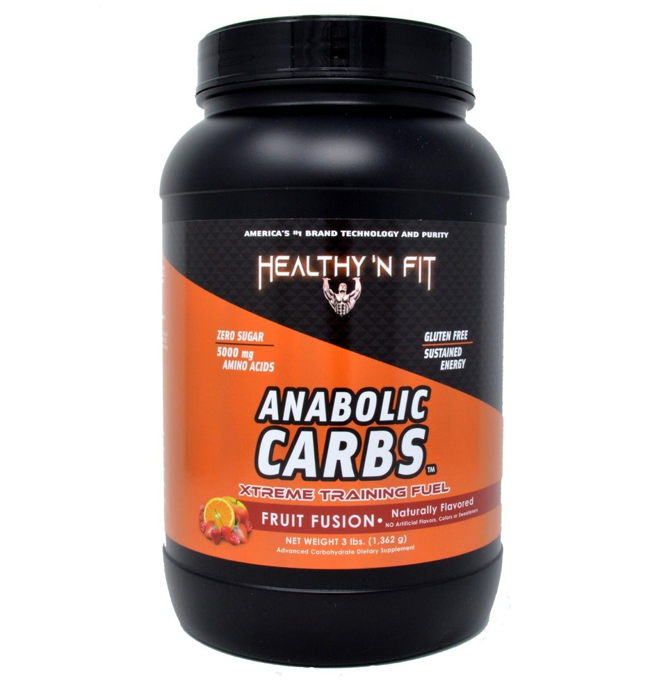 2 Pack: Anabolic Carbs 3 lb, + EAA & BCAA, Natural, Perfect Stack for Creatine