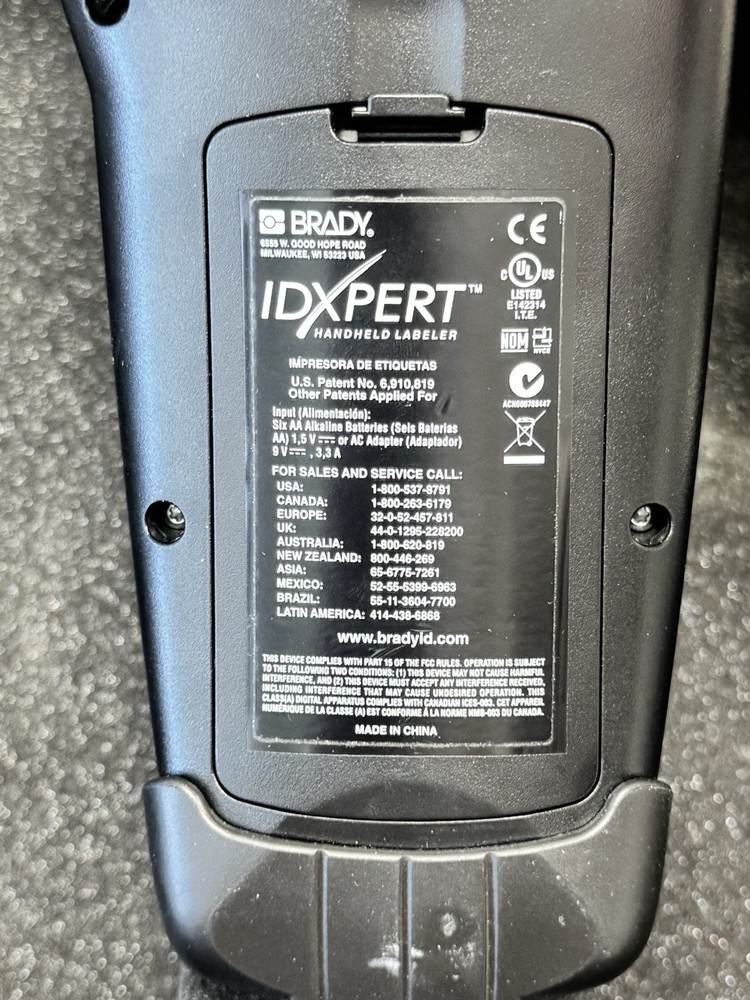 *Working READ* BRADY IDXPERT Labeler Handheld Label Printer