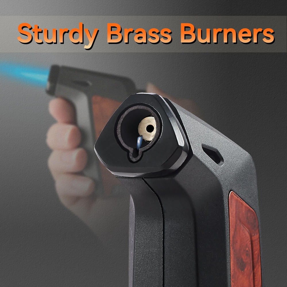 2 Pack Torch Lighter, Single Jet Flame Butane Lighters Refillable Torch Light...