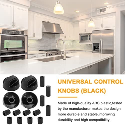 AMI PARTS Universal White Control Knobs with 12 Adapters Assorted Colors