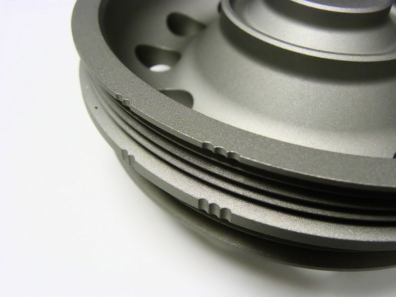 VMS Racing Light Weight Aluminum Crankshaft Pulley OEM Size 92-95 Civic SOHC D16