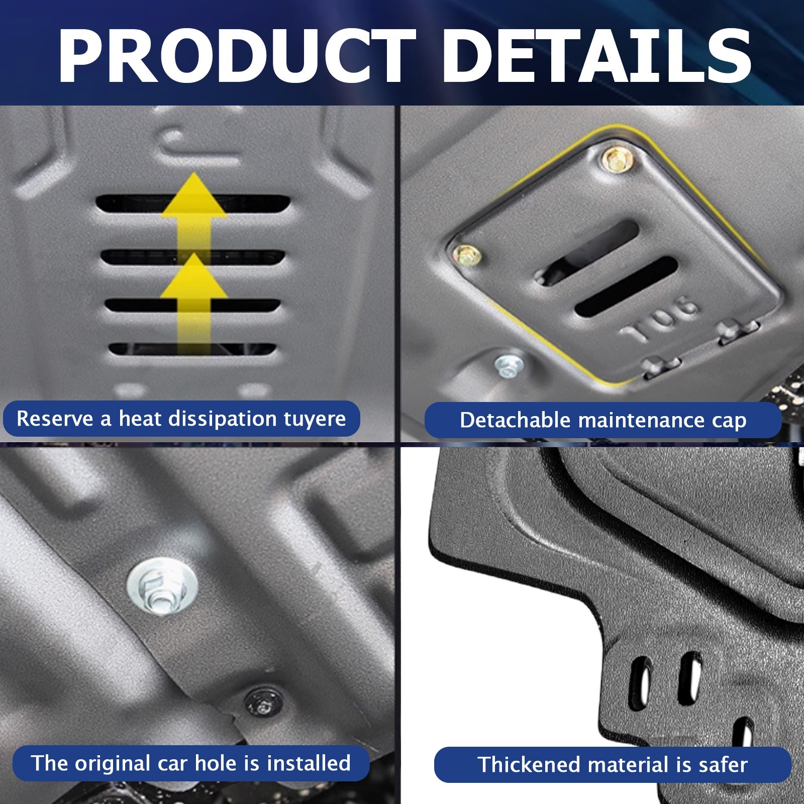 Front Skid Plate for Toyota Corolla 2019-2025 Engine Splash Shield Heavy Duty PV