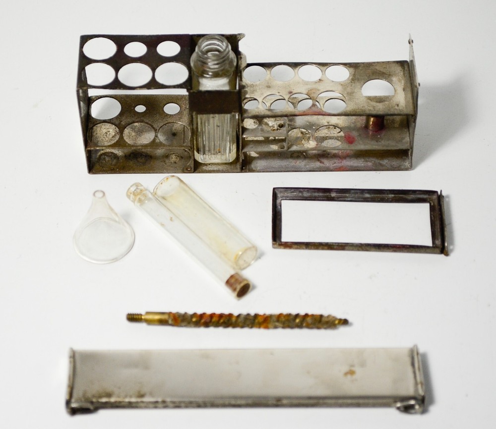 Burroughs Wellcome Pharmaceutical Field Bacteriological Test Case Set Antique