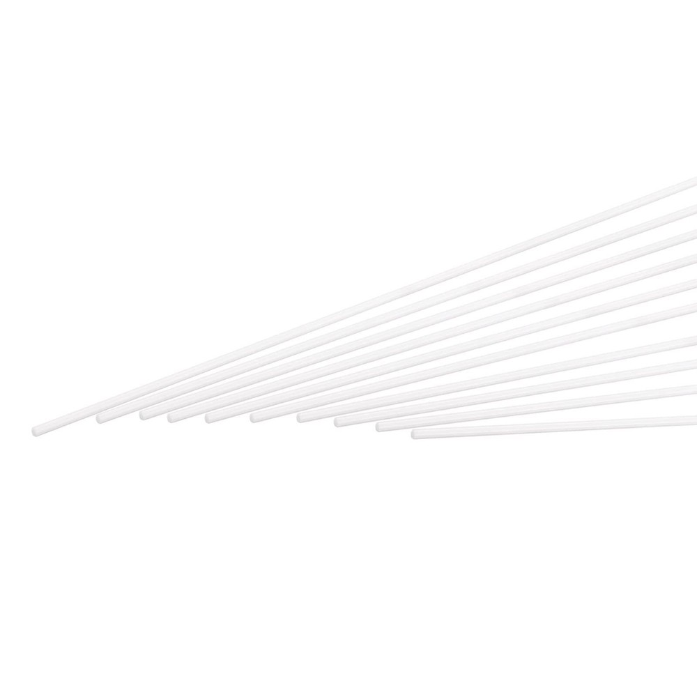 ABS Plastic Rod Round Solid White Bar 2mmx250mm for DIY Model Material Archit...