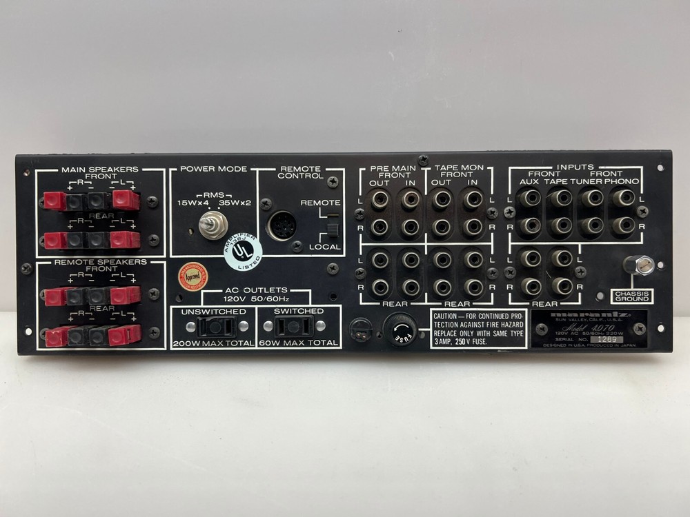 Marantz Model 4070 Back Plate Free Shipping