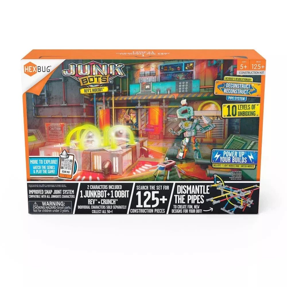 HEXBUG JUNKBOTS Rev's Hideout 125+ Robotics Light Motor Modules New Sealed