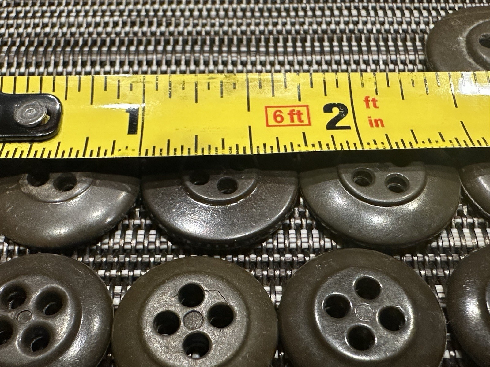 Vintage Military Fatigue Brown Replacement Buttons Korean War Era