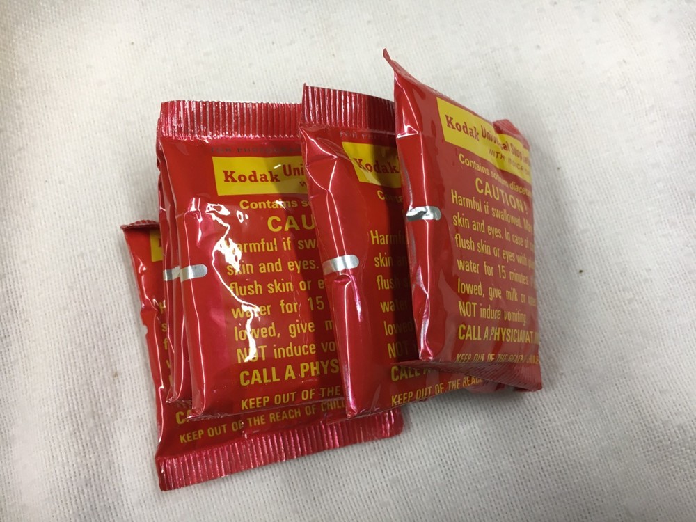 6 NOS Kodak Universal Stop Bath With Indicator Packets