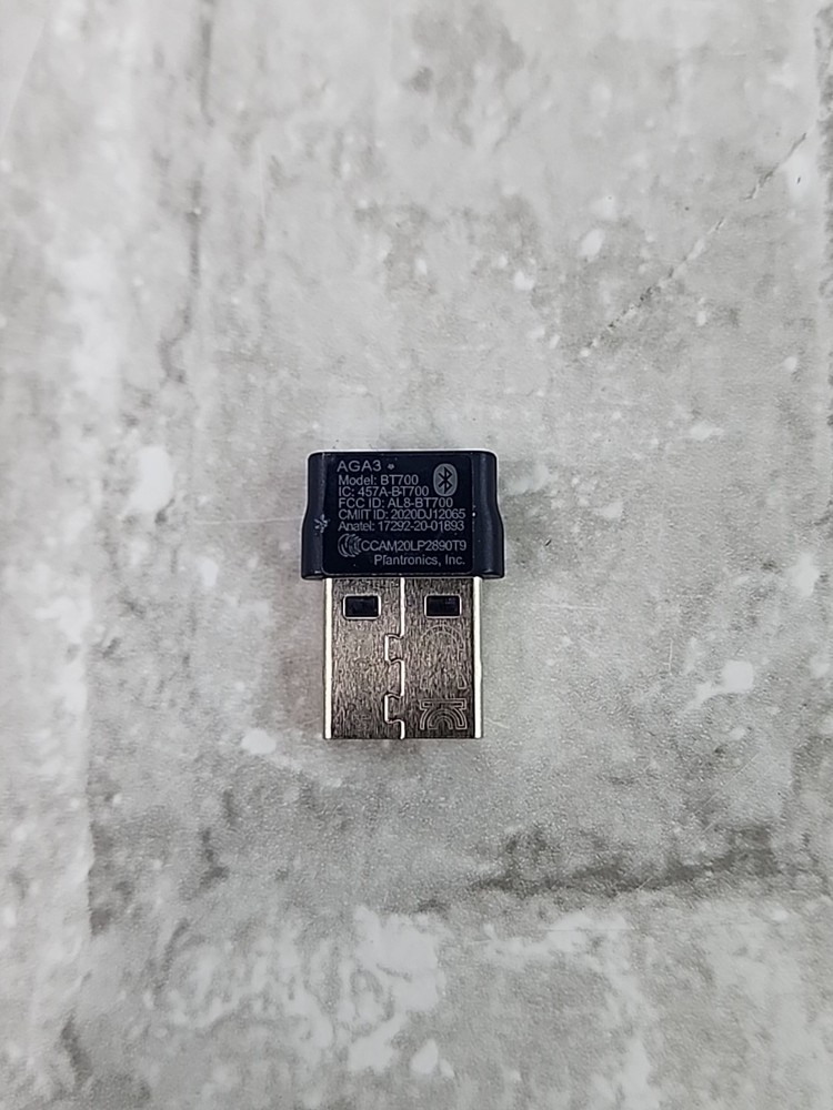 Plantronics Poly Model BT700 AGA3 Bluetooth Headset USB-A Dongle Only