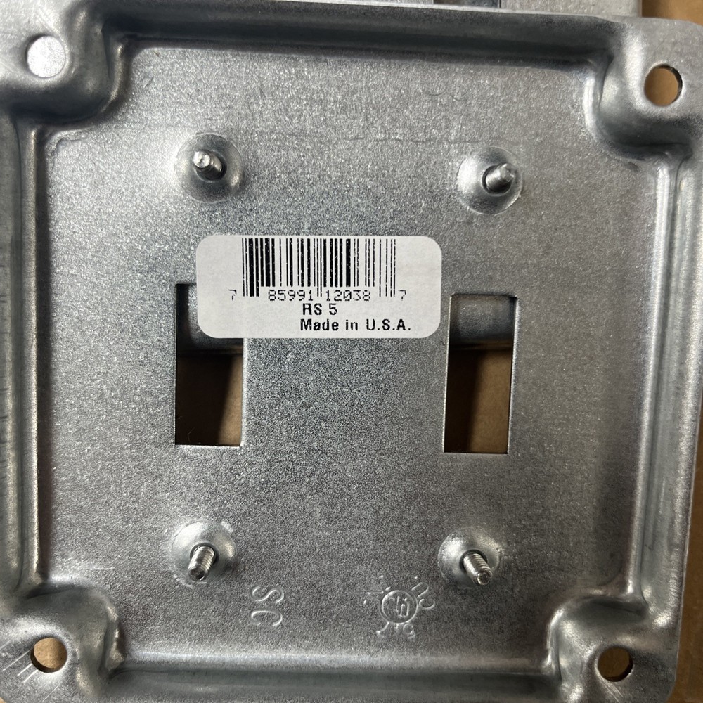 4 in. Square Surface Cover Double Toggle Device (10PK)