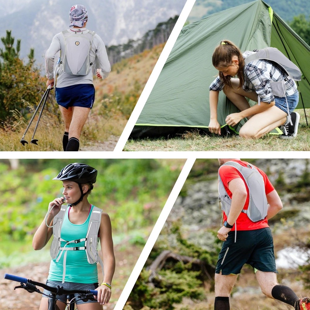 Hydration Backpack with 2L Water Bladder Bag, Lightweight and Breathable Runn...