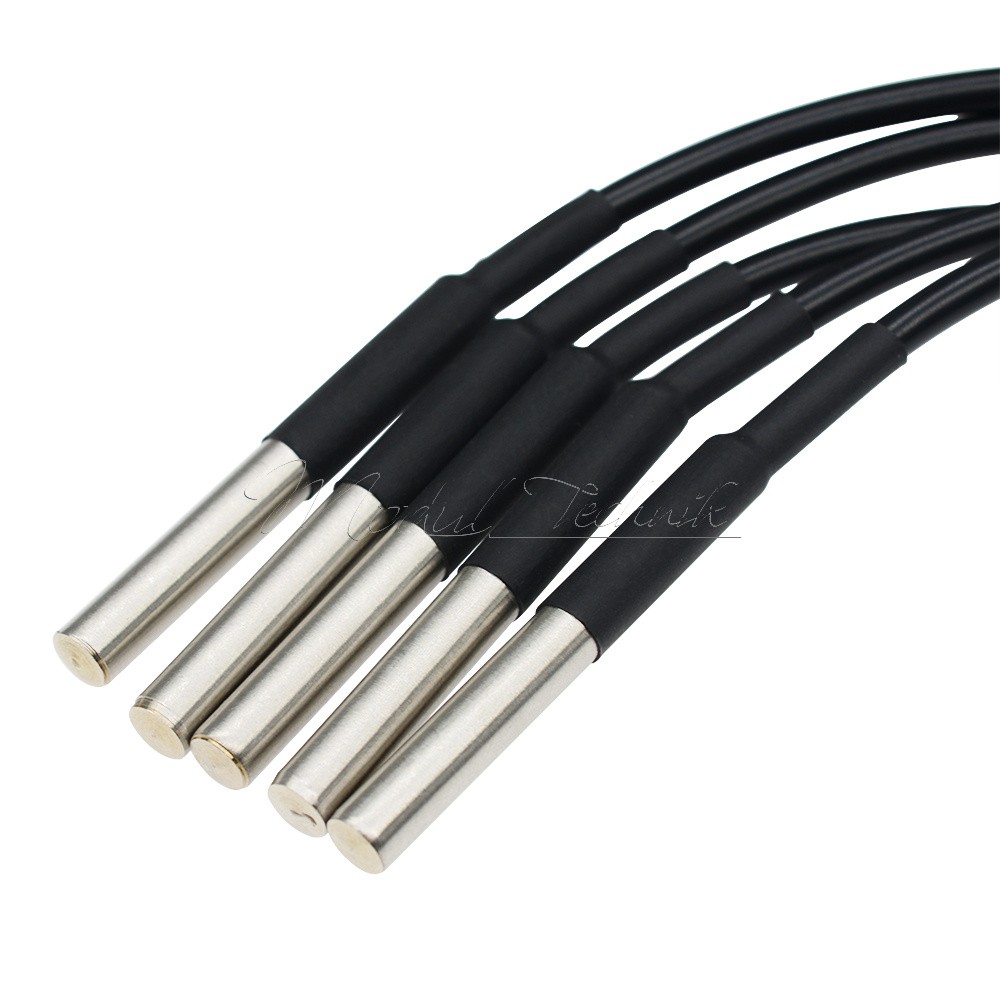 1PC DS18B20 Temperature Sensor Temperature Probe Stainless Waterproof 1M US