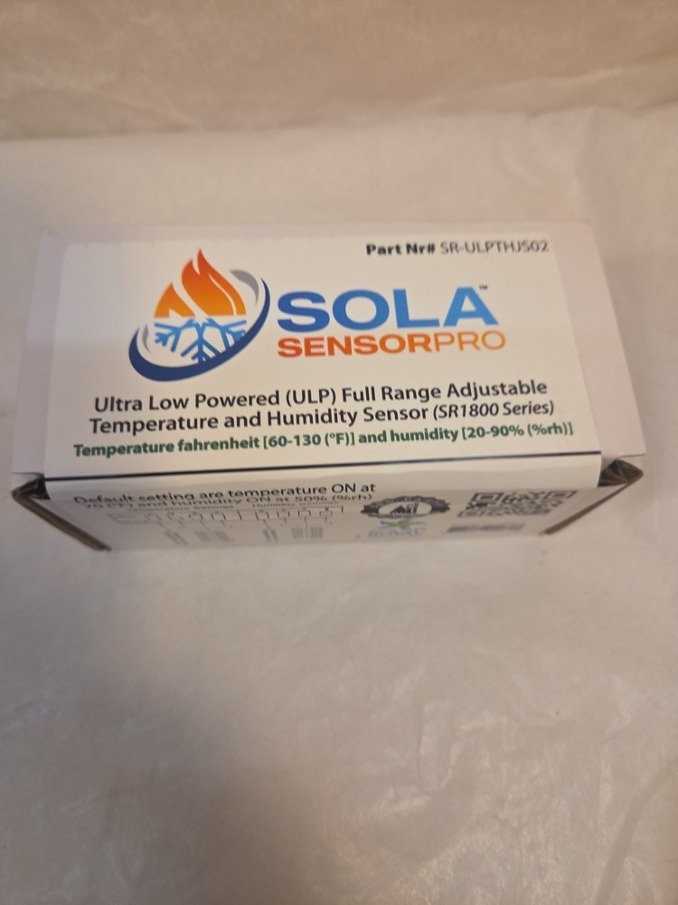 SolaSensorPRO Fully Adjustable Temperature & Humidity Sensor. sr-ulpthjs02