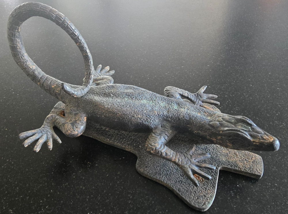 Vintage Brass/Bronze Lizard Door Knocker