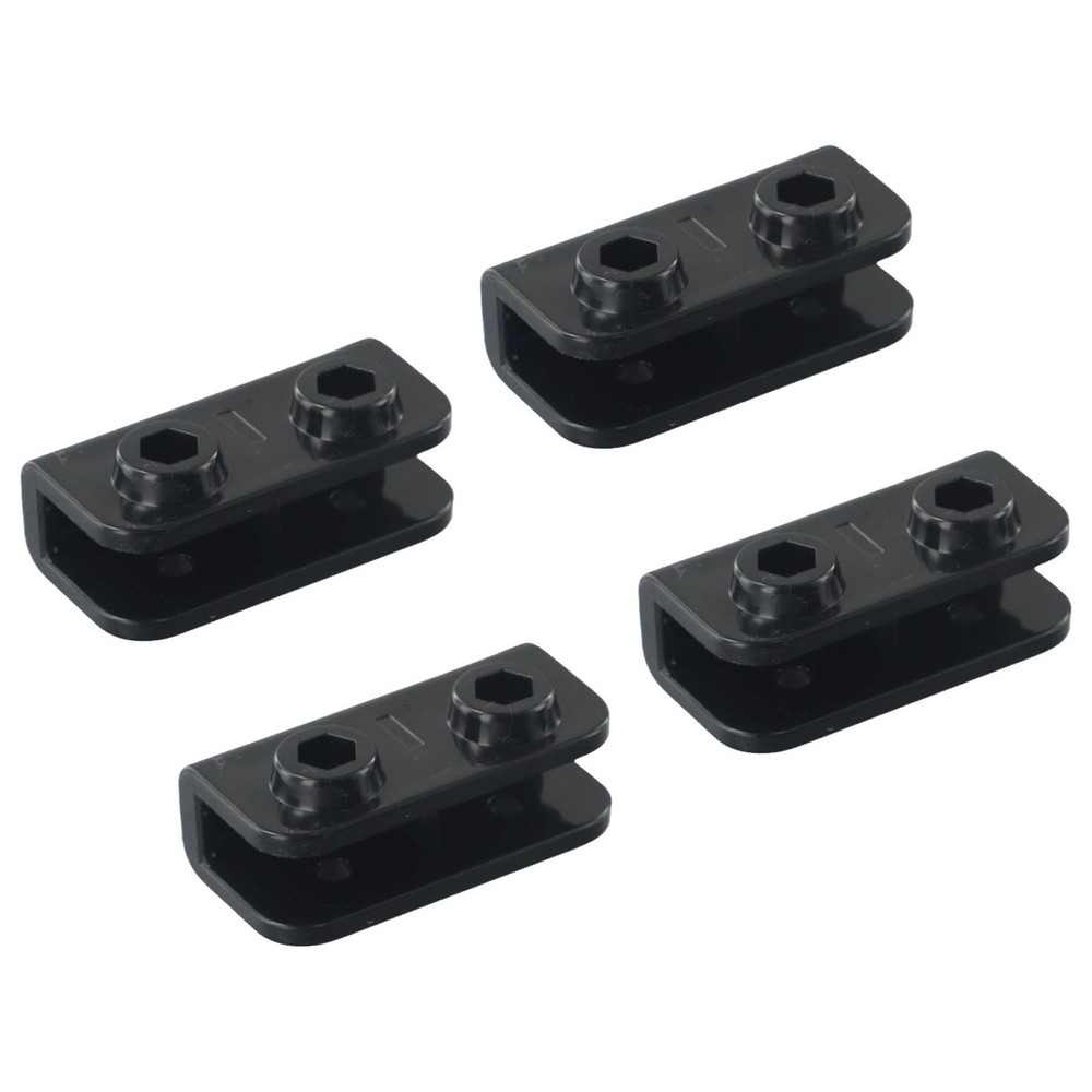 Brand New Rectangular Bracket 1PC/4 PCS 2-Way Black Bracket Set Connector Gazebo