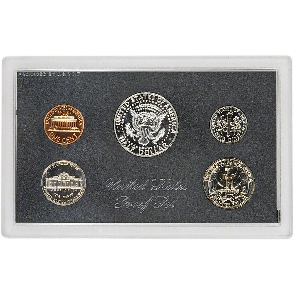 Complete 1968 S Proof Coin Set: 5 Coins in Packaging - Mint Certified