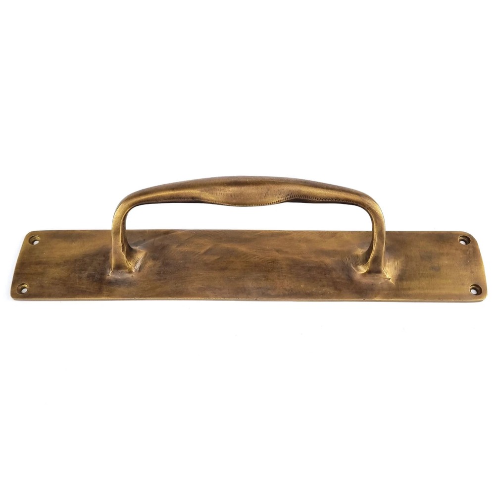 2 PCS 12" x 2" barn door grab Solid Brass Large plain Handle 30cm Pull heavy PUB