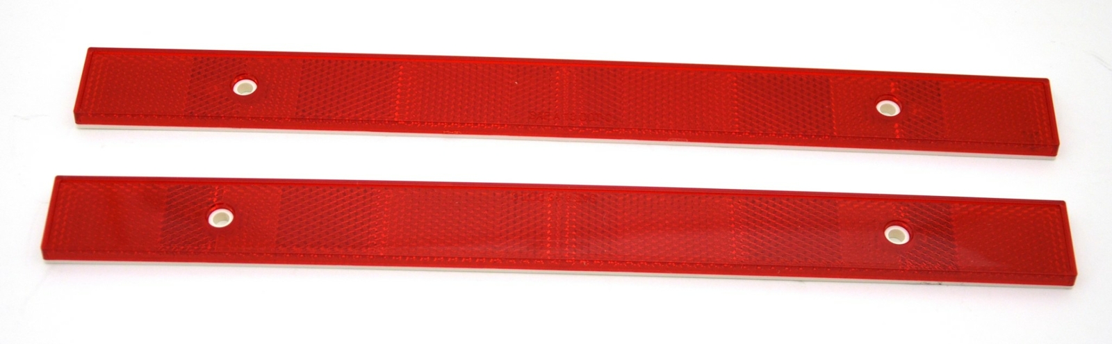 GG Reflectors Red 12" Long, 1" Wide 2 Screw Holes or Tape Mount #80866 Pair