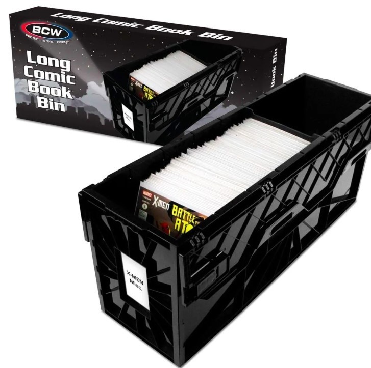 BCW Acid-Free Heavy Duty Stackable Plastic Comic Book Storage Bin