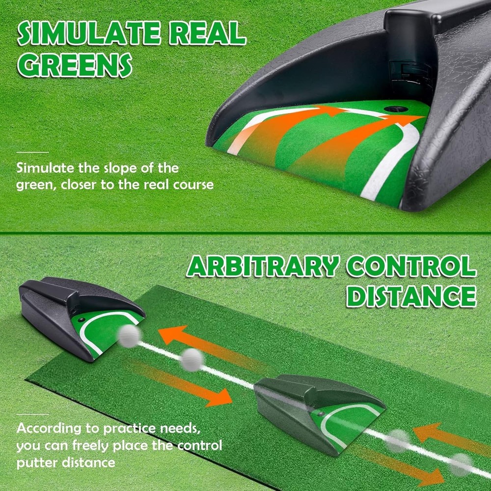 Lightweight Adjustable Golf Practice Machine - Perfect Your Putting Skills
