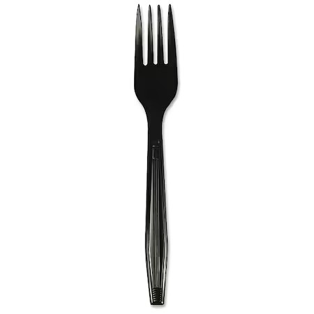 Disp Fork, Black, Heavy, Pk1000,  Bwkforkhwbla