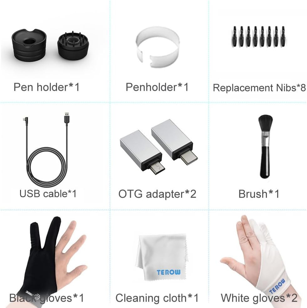 Drawing Tablet Graphics, M708 V2 Upgrade Pc&Computer&Android Device,10X6 Inch Ul