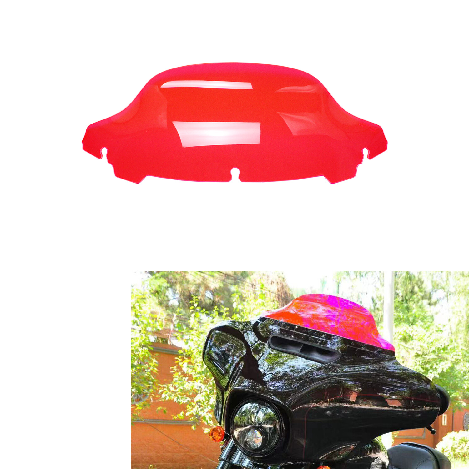 7.0" Pink Windshield for Harley Street Glide ST FLHXS FLHTKSE FLHX FLHTK