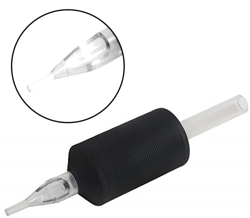 1 Inch 25mm 20 PCS Tattoo Disposable Tubes Round Tubes, Flat Tube, Diamond Tube