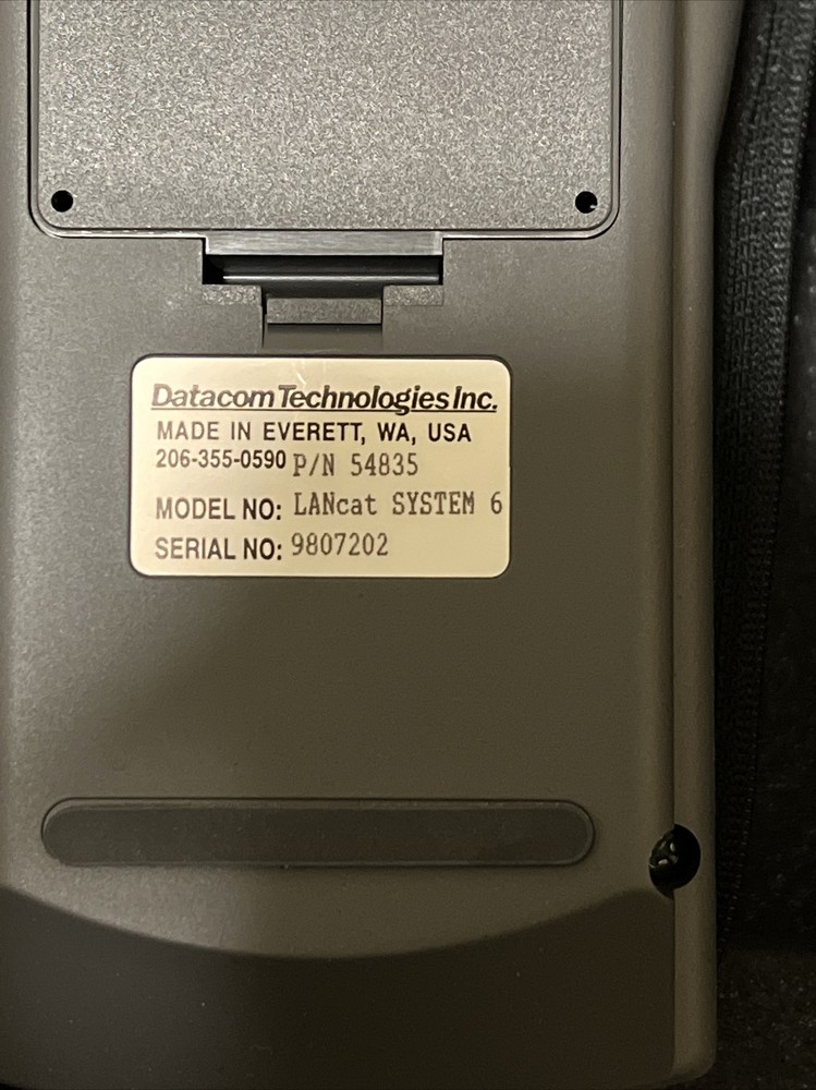 Datacom Textron Lancat System 6 Cable Tester