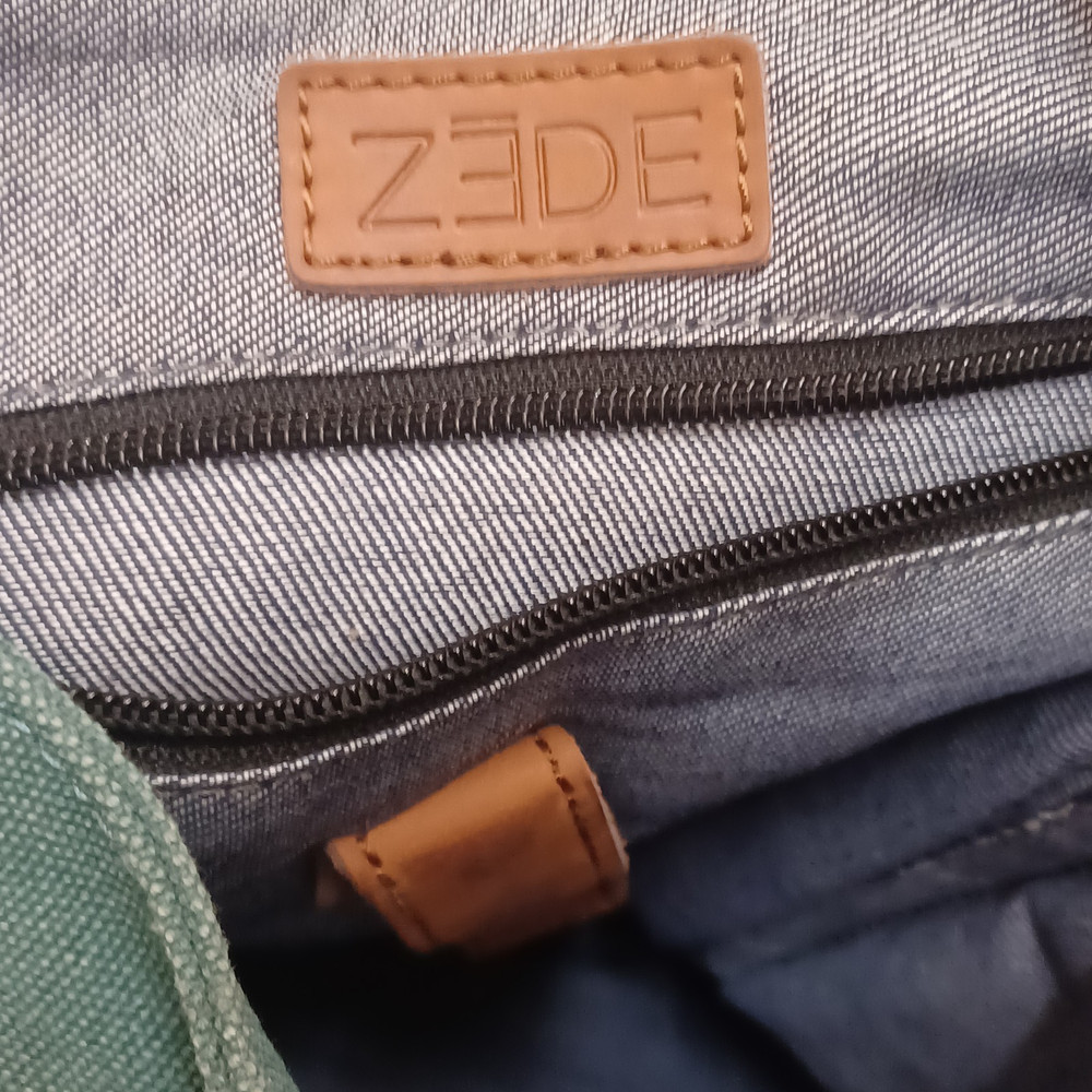 ZEDE Paris Station platform backpack Canvas Leather Designer