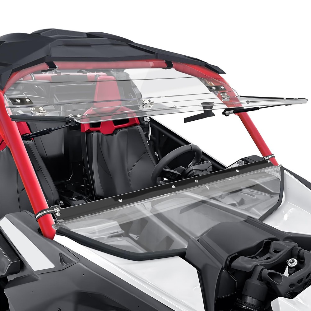 Front X3 Flip Windshield Scratch Proof Full Windshield Clear one size
