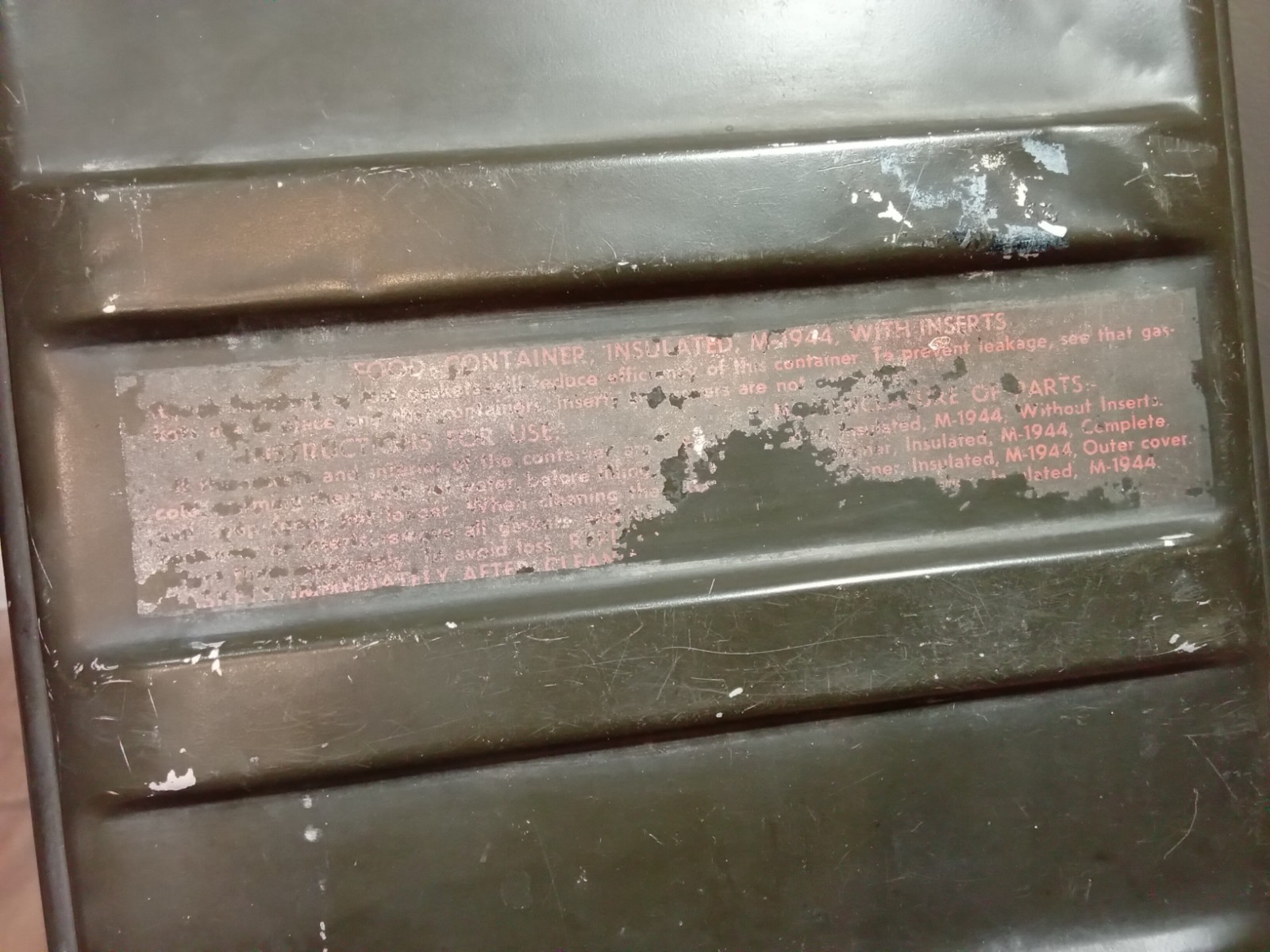 Vintage US Military Insulated Storage Box 1961 Landers Frary Clark Metal Storage