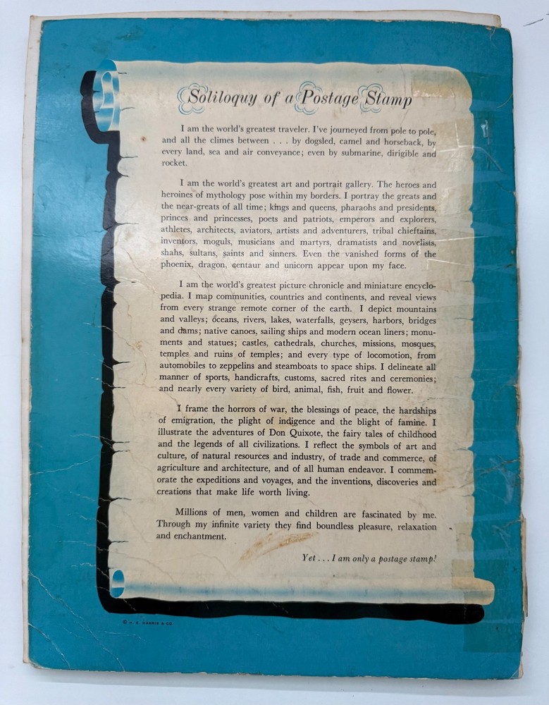 1972 H.E. HARRIS FREEDOM STAMP ALBUM UNITED STATES